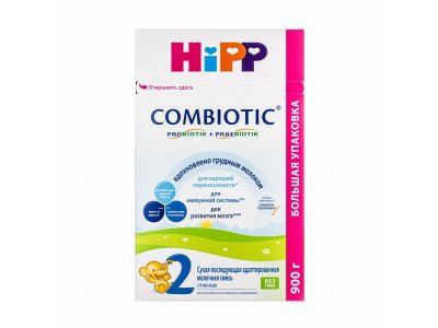 Смесь Hipp 2 Combiotic молочная сухая адаптированная с 6 месяцев 900 г 1-00346206_2