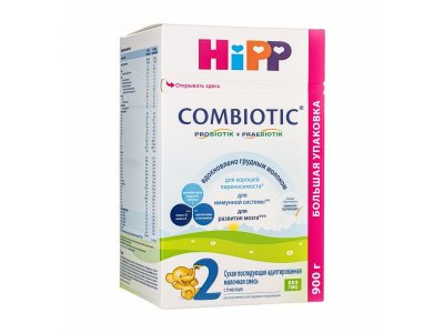 Смесь Hipp 2 Combiotic молочная сухая адаптированная с 6 месяцев 900 г 1-00346206_3