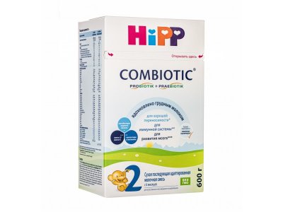 Смесь Hipp 2 Combiotic молочная сухая адаптированная с 6 месяцев 600 г 1-00346207_3