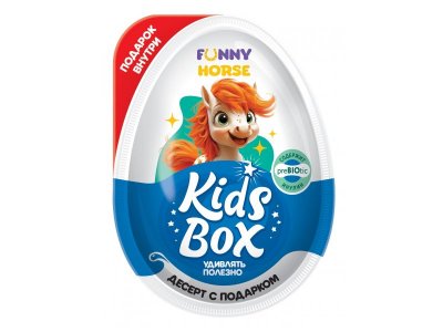 Десерт Kids Box Funny Horse сюрприз с подарком 20 г 1-00471650_2