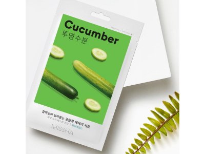 Маска для лица Missha увлажняющая с экстрактом огурца для сухой кожи 19 г 1-00471458_4