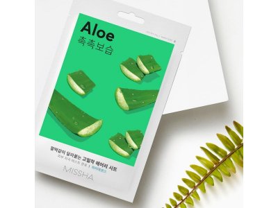 Маска для лица Missha увлажняющая с экстрактом алоэ для сухой кожи 19 г 1-00471461_4