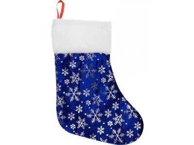 Носок для подарков Milend Новогоднее волшебство 16*35 см синий/красный 100469701