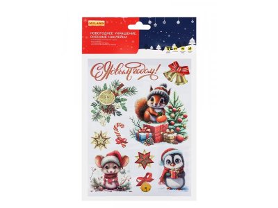 Наклейка на стекло Milend Милые животные 30*40 см мультиколор 100469705