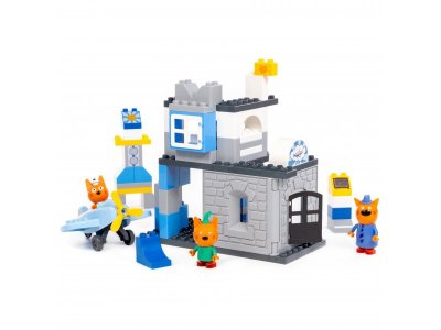 Конструктор Полесье Макси Три кота Аэродром 69 элементов 1-00471467_3