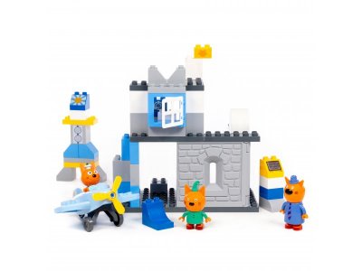 Конструктор Полесье Макси Три кота Аэродром 69 элементов 1-00471467_6