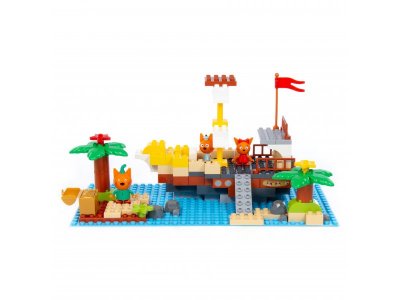 Конструктор Полесье Макси Три кота В поисках сокровищ 112 элементов 1-00471468_6