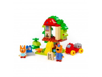 Конструктор Полесье Макси Три кота Домик на дереве 52 элемента 1-00471470_3