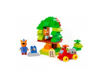Конструктор Полесье Макси Три кота Домик на дереве 52 элемента 1-00471470_4