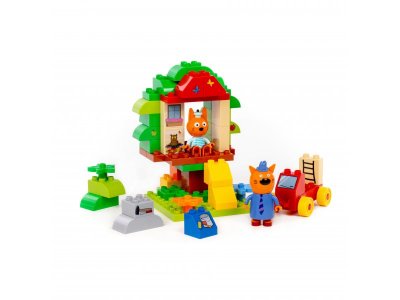Конструктор Полесье Макси Три кота Домик на дереве 52 элемента 1-00471470_5