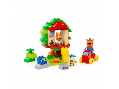Конструктор Полесье Макси Три кота Домик на дереве 52 элемента 1-00471470_6
