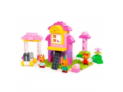 Конструктор Полесье Макси Три кота Замок принцессы 72 элемента 1-00471471_3