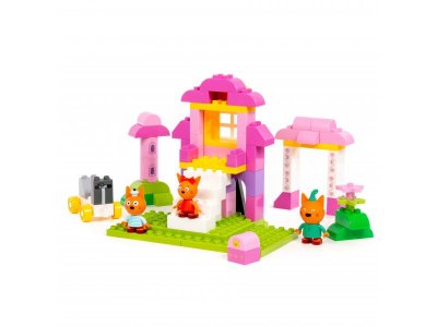 Конструктор Полесье Макси Три кота Замок принцессы 72 элемента 1-00471471_4