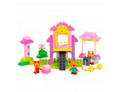 Конструктор Полесье Макси Три кота Замок принцессы 72 элемента 1-00471471_6