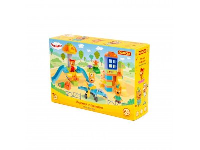 Конструктор Полесье Макси Три кота Игровая площадка 61 элемент 100471472