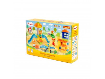 Конструктор Полесье Макси Три кота Игровая площадка 61 элемент 1-00471472_2