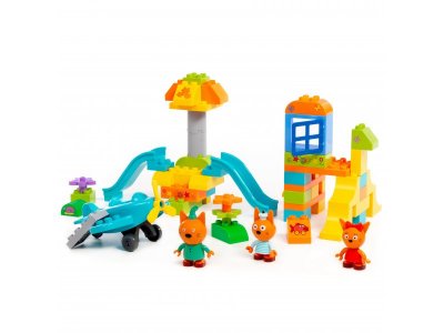Конструктор Полесье Макси Три кота Игровая площадка 61 элемент 1-00471472_3