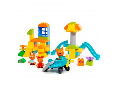 Конструктор Полесье Макси Три кота Игровая площадка 61 элемент 1-00471472_4