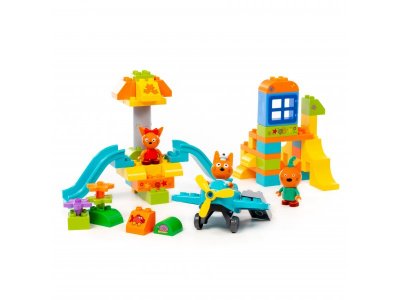 Конструктор Полесье Макси Три кота Игровая площадка 61 элемент 1-00471472_5
