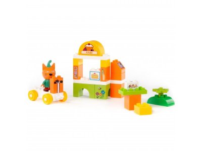 Конструктор Полесье Макси Три кота Компот и кафе 27 элементов 1-00471476_3