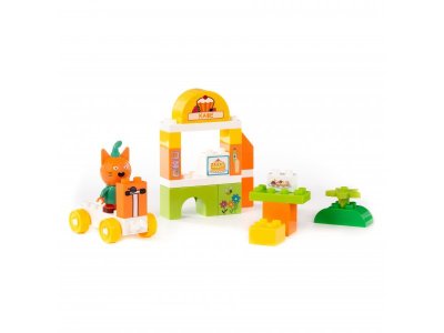 Конструктор Полесье Макси Три кота Компот и кафе 27 элементов 1-00471476_6