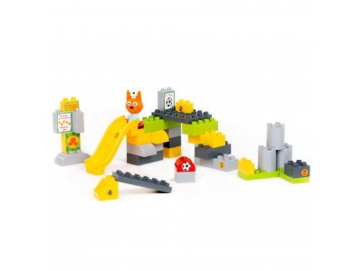 Конструктор Полесье Макси Три кота Коржик и спортивная площадка 37 элементов 1-00471477_4