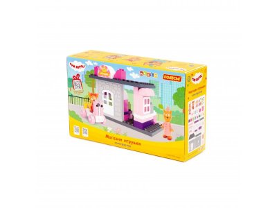 Конструктор Полесье Макси Три кота Магазин игрушек 50 элементов 1-00471479_2