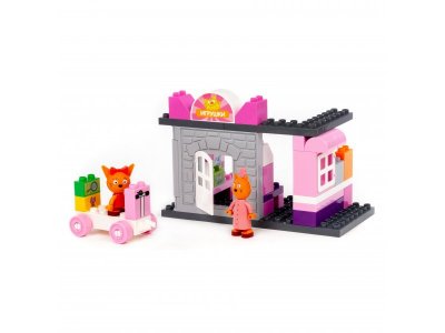 Конструктор Полесье Макси Три кота Магазин игрушек 50 элементов 1-00471479_5