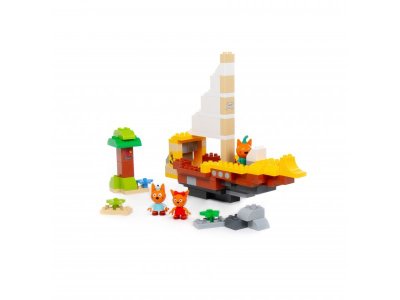 Конструктор Полесье Макси Три кота Пиратский корабль 103 элемента 1-00471480_8