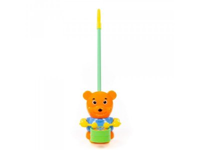 Каталка Полесье Медвежонок с ручкой 1-00471483_3