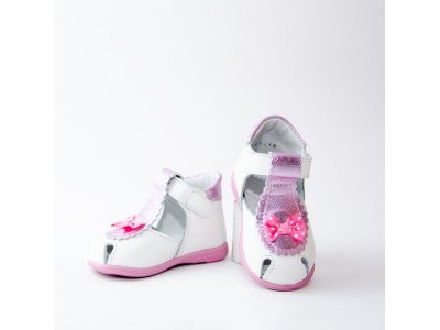Сандалии Скороход белый/сиреневый 100472330