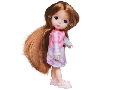 Кукла-мини Junfa в розово-белом платье, 13 см 1-00471313_2