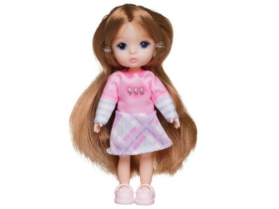 Кукла-мини Junfa в розово-белом платье, 13 см 1-00471313_4