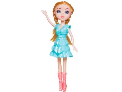 Кукла Abtoys Brilliance Fair в бирюзовом платье, в сапожках, с расческой, 18 см 1-00471314_2