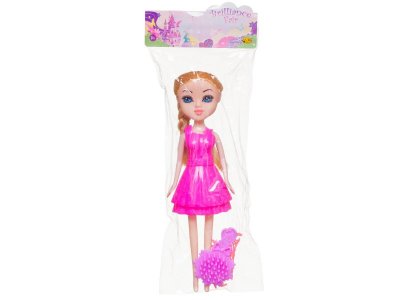 Кукла Abtoys Brilliance Fair в ярко-розовом платье, в сапожках, с расческой, 18 см 1-00471315_4