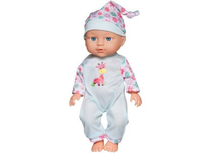 Пупс Junfa в голубом комбинезоне с изображением жирафа с акс., 28 см 1-00471322_6
