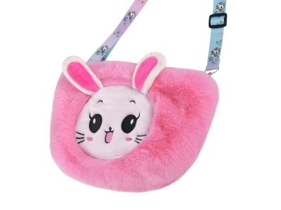 Сумочка ABtoys плюшевая Кролик розовый, 25 см 1-00471329_3