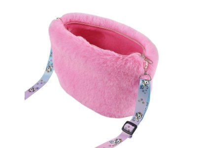 Сумочка ABtoys плюшевая Кролик розовый, 25 см 1-00471329_4