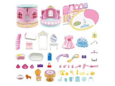 Замок кукольный ABtoys В гостях у куклы в сумочке-переноске с куклой и акс. 1-00471332_6