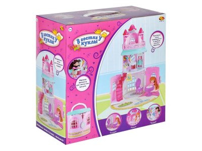 Замок кукольный ABtoys В гостях у куклы в сумочке-переноске с куклой и акс. 1-00471332_7