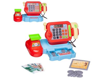 Набор игровой Abtoys Вместе за покупками Касса с весами, с акс., свет/звук 1-00471337_2