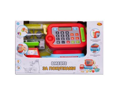 Набор игровой Abtoys Вместе за покупками Касса с весами, с акс., свет/звук 1-00471337_7