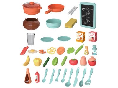 Набор игровой Abtoys Помогаю Маме Кухня с водой и паром , акс., эл/мех, не менее 40 предм. 1-00471338_3