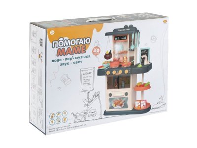 Набор игровой Abtoys Помогаю Маме Кухня с водой и паром , акс., эл/мех, не менее 40 предм. 1-00471338_6