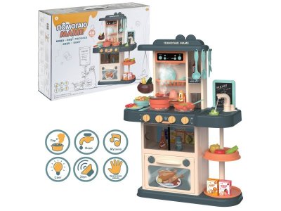 Набор игровой Abtoys Помогаю Маме Кухня с водой и паром , акс., эл/мех, не менее 40 предм. 1-00471338_7