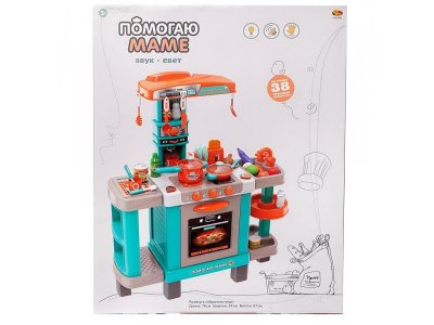 Набор игровой Abtoys Помогаю Маме Кухня многофункц. большая , с акс., свет/звук 1-00471340_5