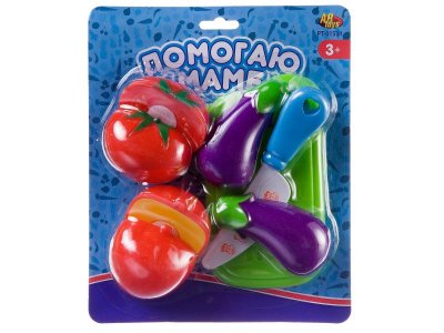 Набор продуктов Abtoys Помогаю Маме Овощи для резки на липучках, 8 предметов 1-00471342_2