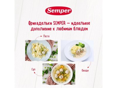 Фрикадельки Semper Индейка 100 г 1-00411395_5