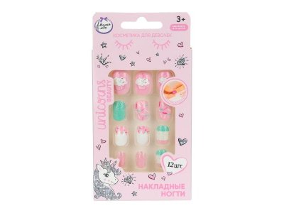 Накладные ногти Милая Леди Единорог 12 шт разноцветный 100472553