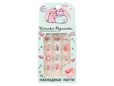 Накладные ногти Милая Леди Котики-Пушинки 12 шт разноцветный 100472554
